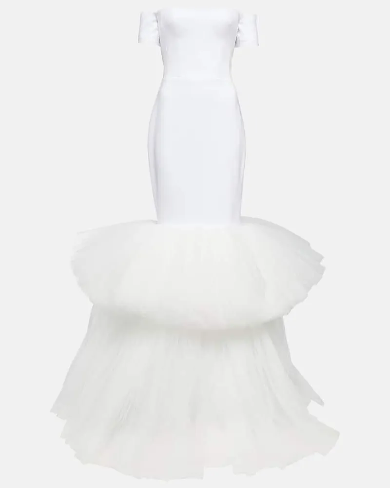 RASARIO Bridal Robe Olivia Weiß