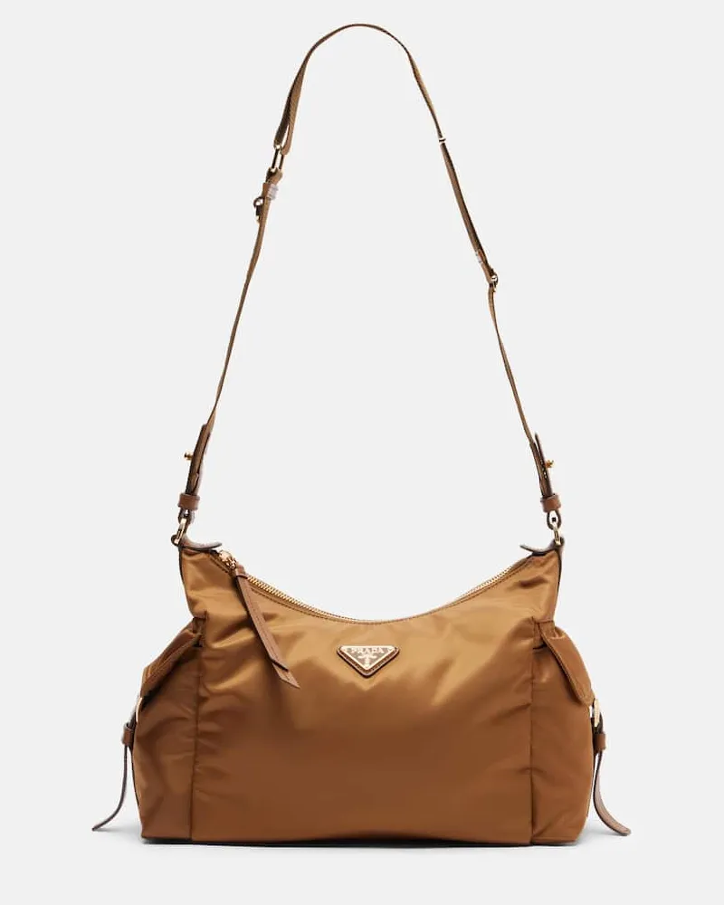 Prada Schultertasche Prada Explore Large aus Re-Nylon Braun