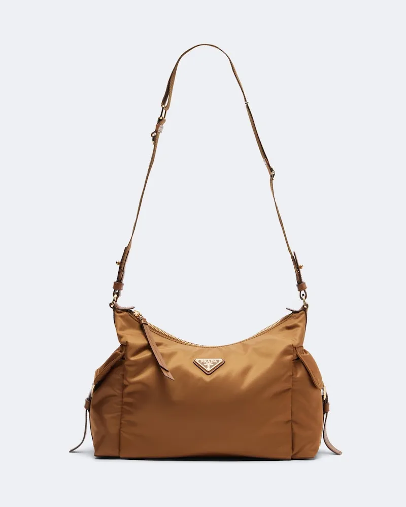 Prada Schultertasche Prada Explore Large aus Re-Nylon Braun