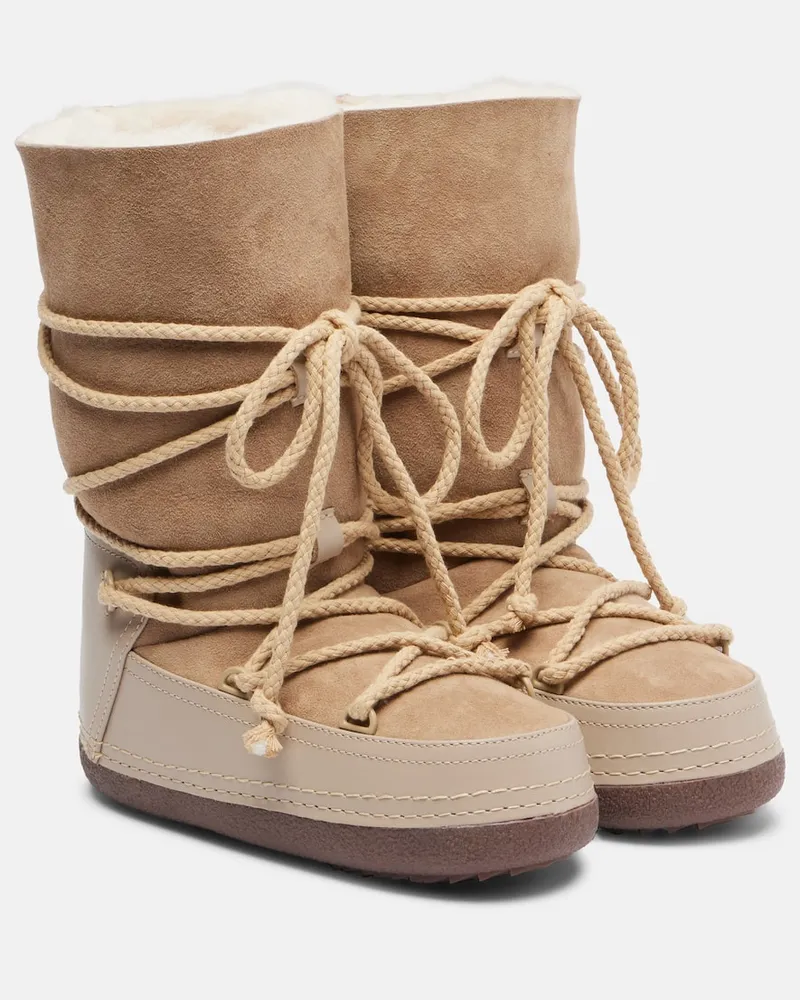 INUIKII Schneestiefel Classic mit Shearling Beige