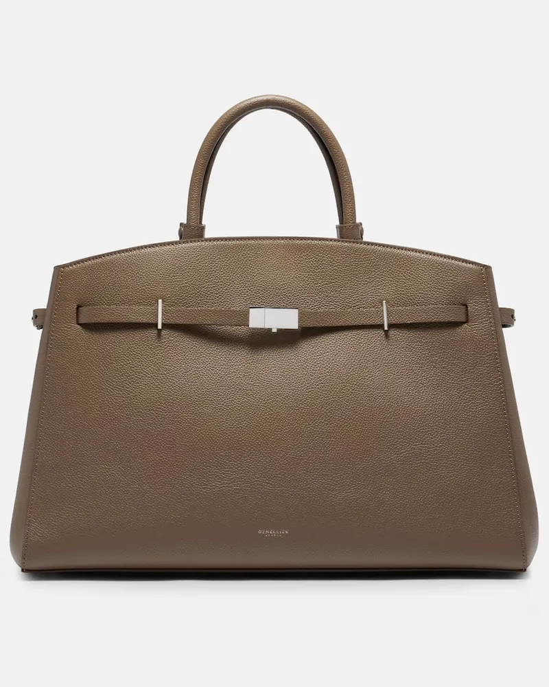 DeMELLIER Henkeltasche Hudson aus Leder Grün