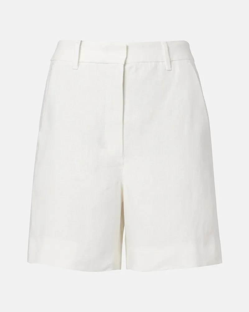 Max Mara Shorts Party aus Leinen Weiß
