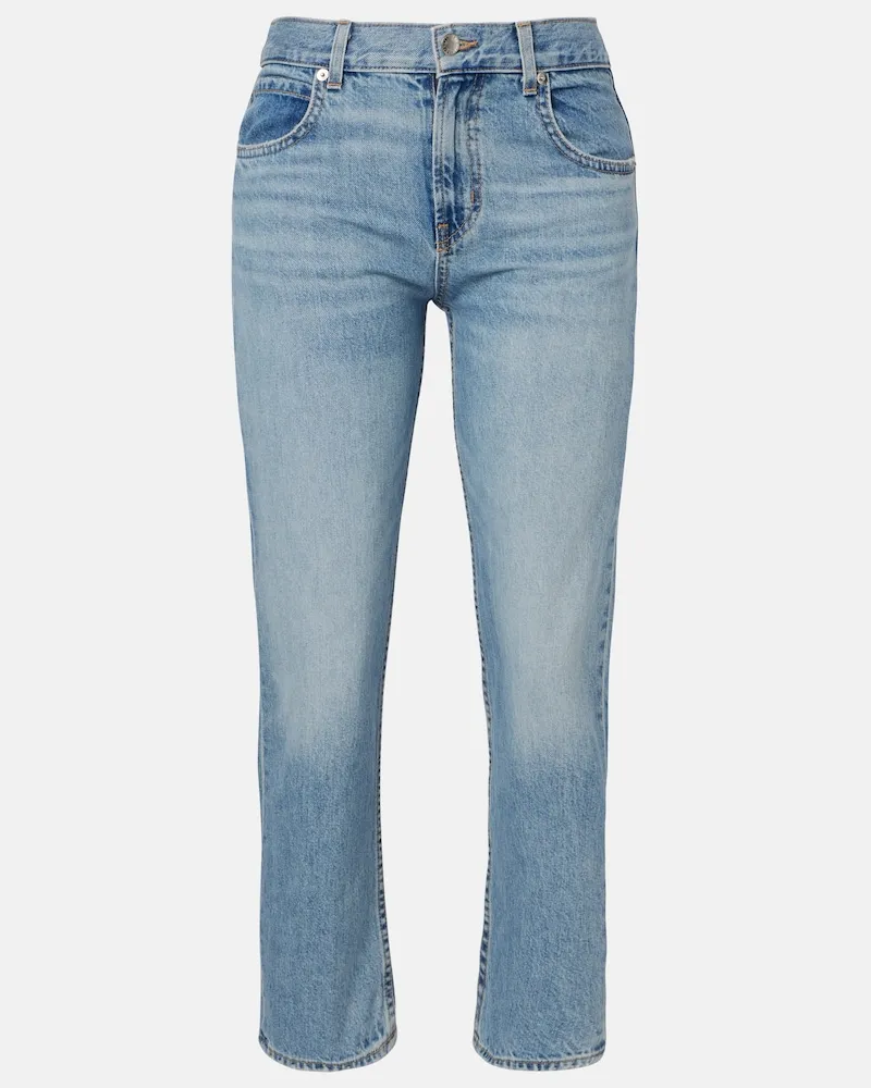 Nili Lotan Straight Jeans Lorimer Blau