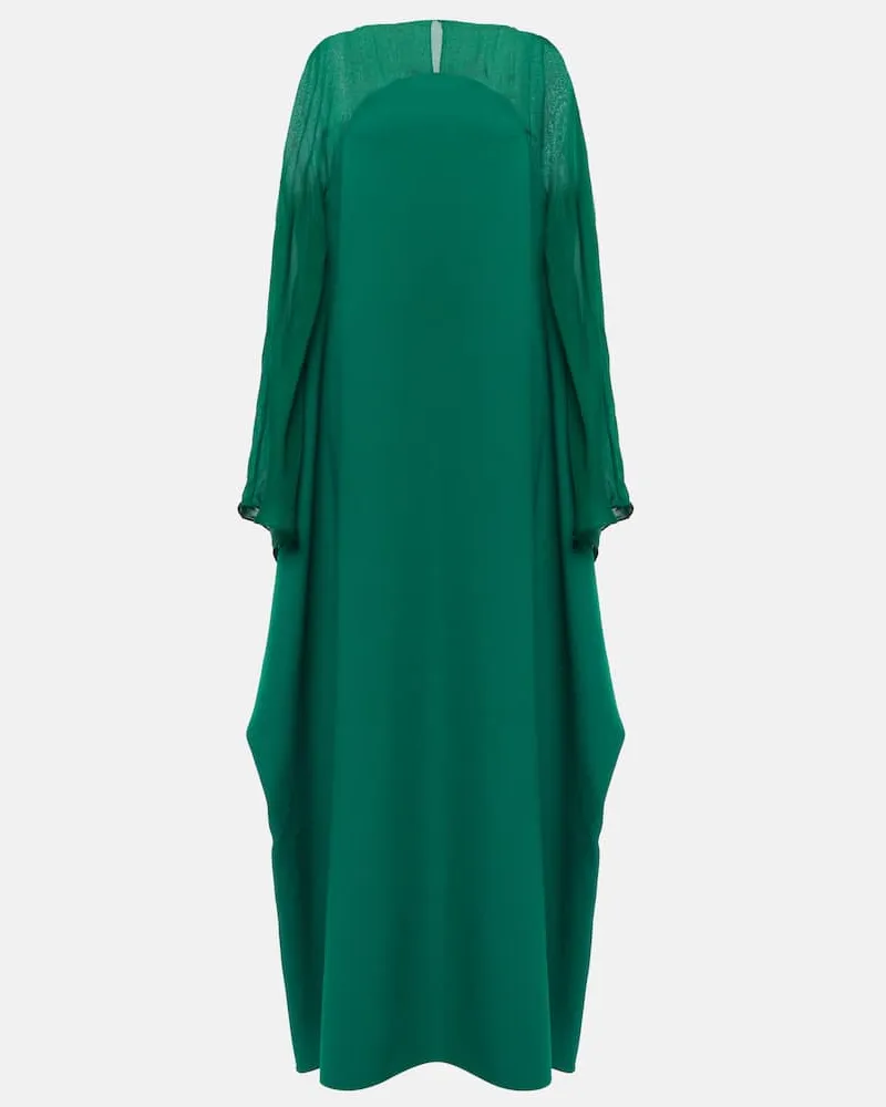 Safiyaa Kaftan mit Seide Grün