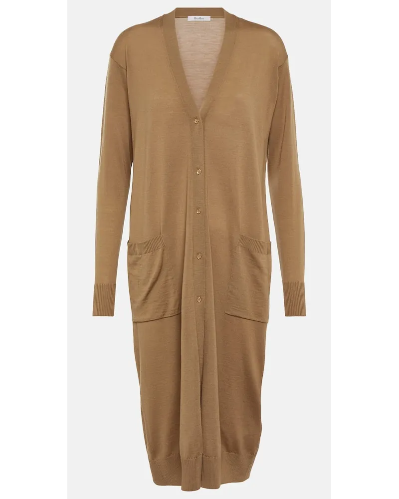 Max Mara Cardigan Leale aus Wolle Beige