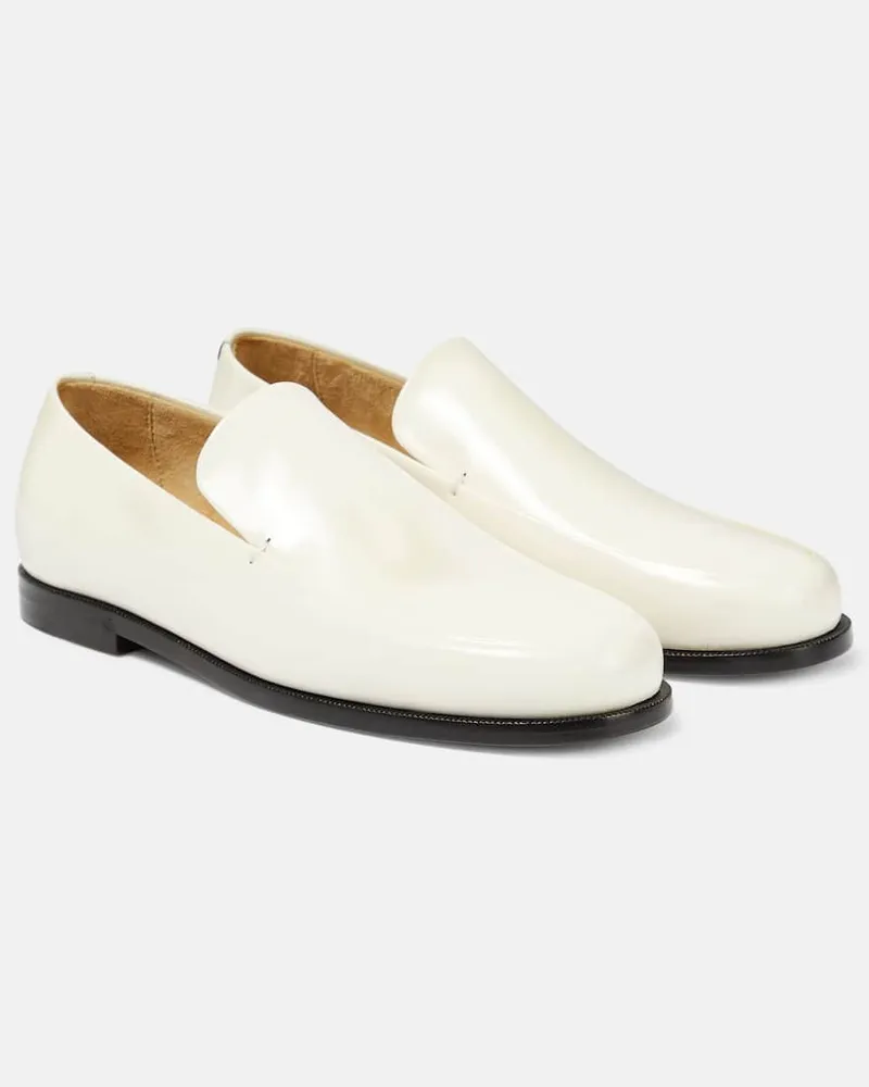 KHAITE Loafers Alessio aus Leder Weiß