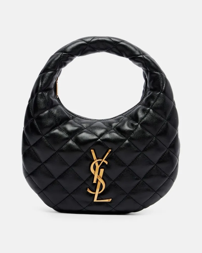 Saint Laurent Tote Bag Icarino aus Leder Schwarz