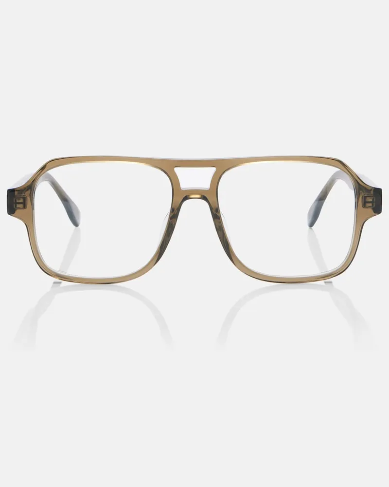 Fendi Aviator-Brille FF Squared Grün