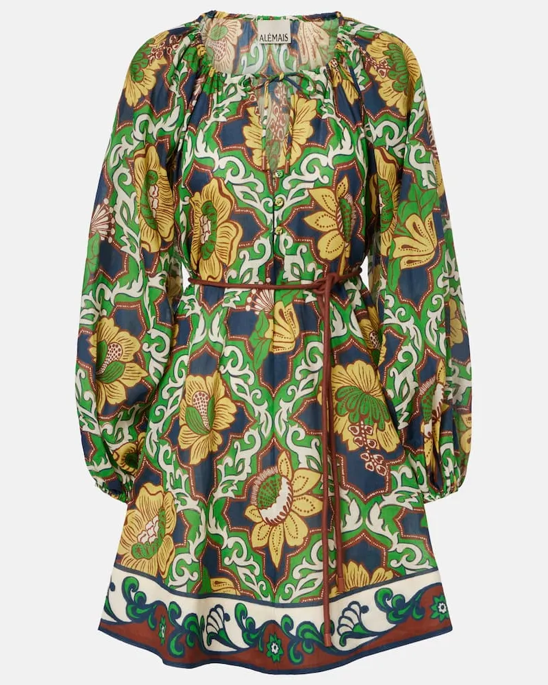ALEMAIS Alémais Bedrucktes Minikleid Liana Multicolor
