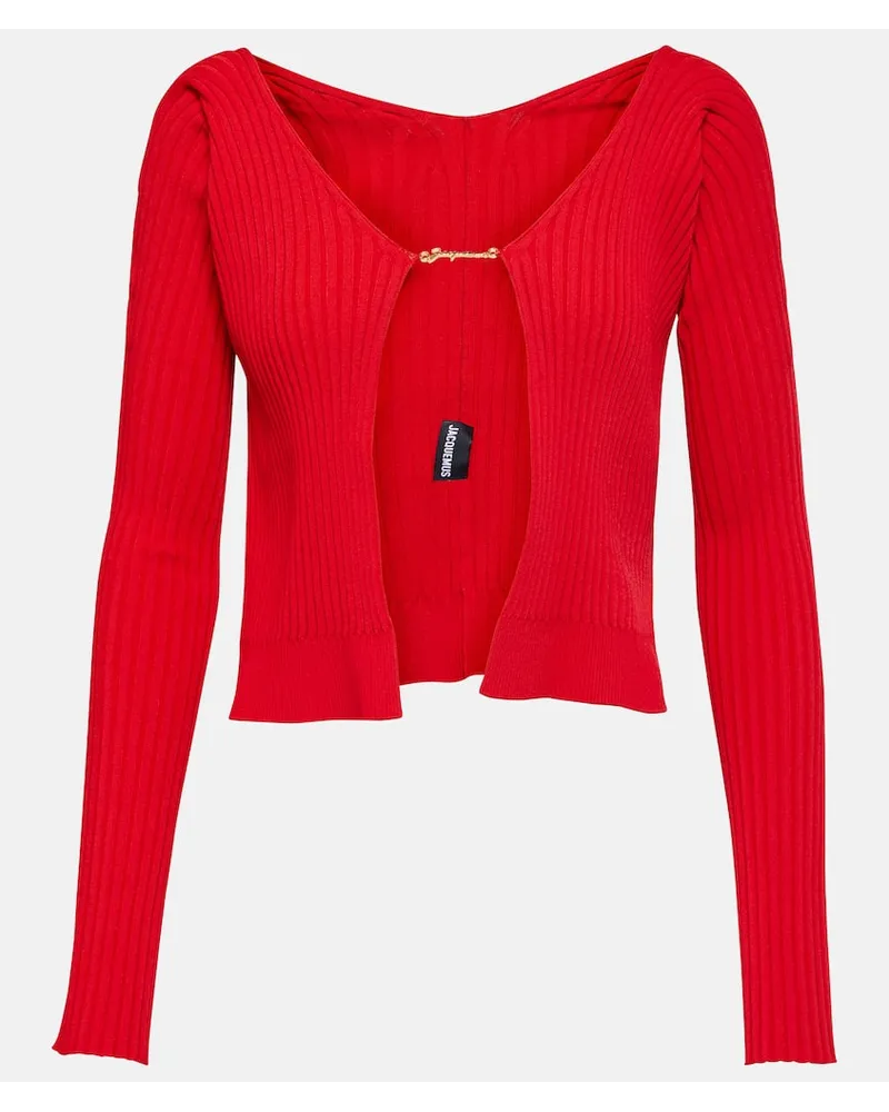 Jacquemus Cardigan La Maille Pralu Longue Rot