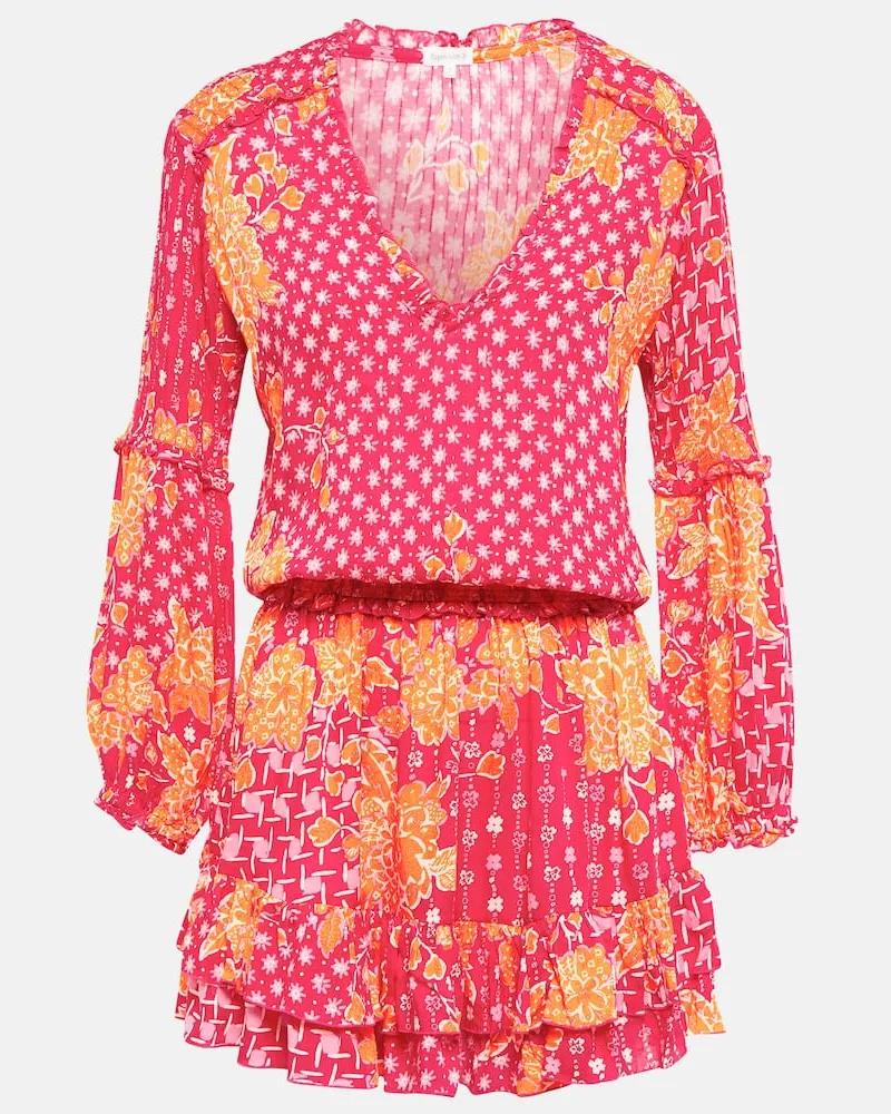 Poupette St Barth Minikleid Ilona Pink