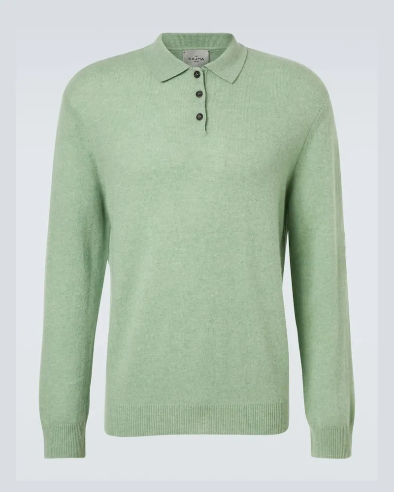 Le Kasha 1918 Polopullover Crete aus Kaschmir Grün