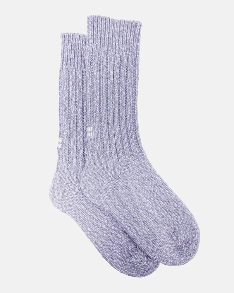 Miu Miu Socken aus Kaschmir und Wolle Violett
