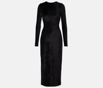 Midikleid aus Samt