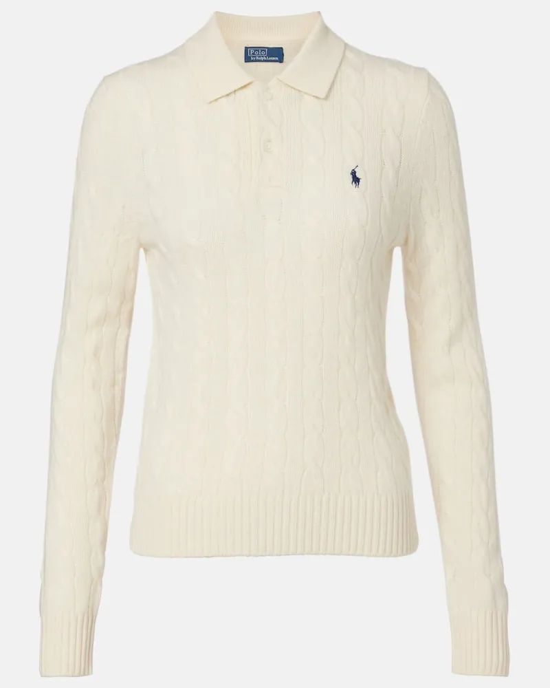 Ralph Lauren Polopullover aus Wolle und Kaschmir Weiß