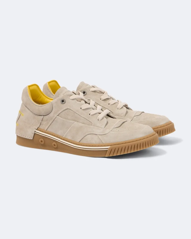 Fendi Sneakers Fendi Fender aus Veloursleder Grau