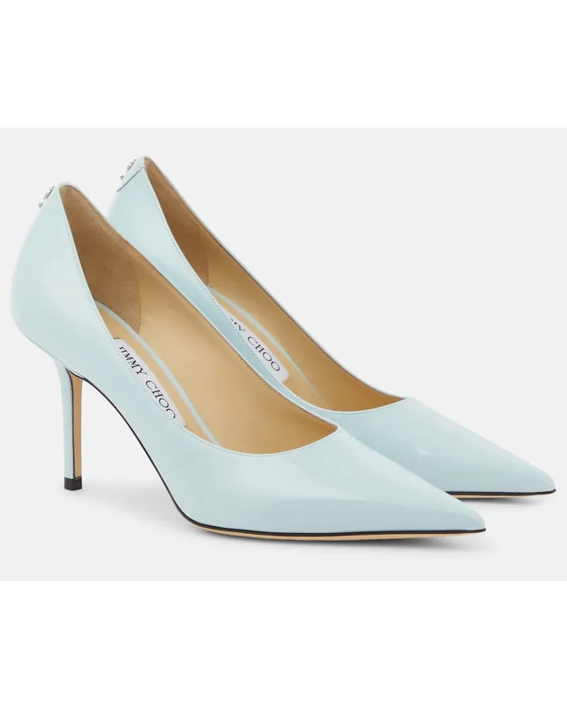 Jimmy Choo Pumps Love 85 aus Lackleder Blau