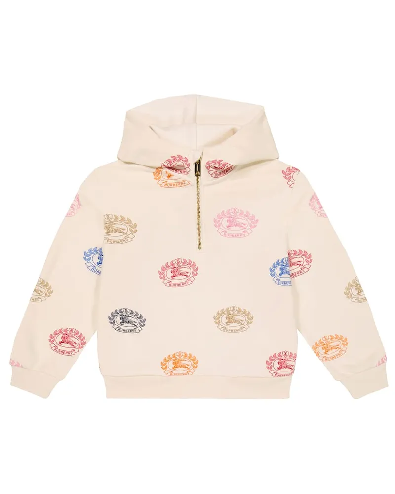 Burberry Bedruckter Hoodie aus Baumwolle Multicolor