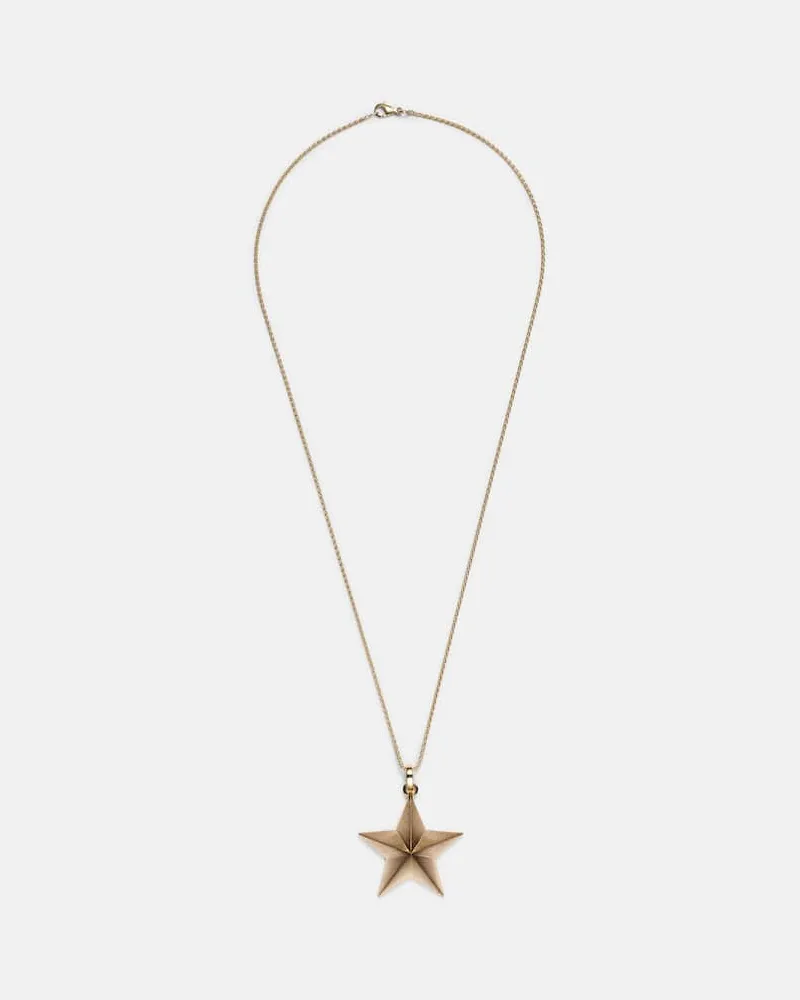 Marie Lichtenberg Halskette Jumbo Star aus 18kt Gelbgold Gold