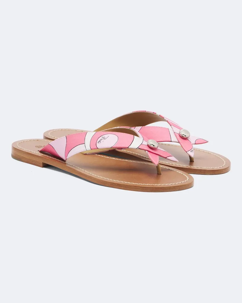 Emilio Pucci Sandalen Marmo Rosa