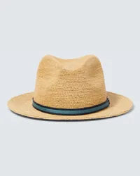 Borsalino Fedora-Hut Argentina aus Stroh Nude