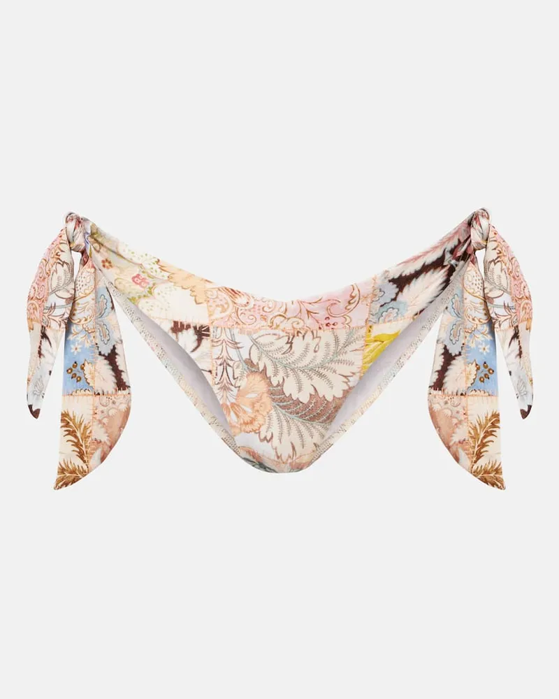 Zimmermann Bedrucktes Bikini-Höschen Daylight Multicolor