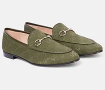 Loafers Gucci Jordaan GG aus Canvas