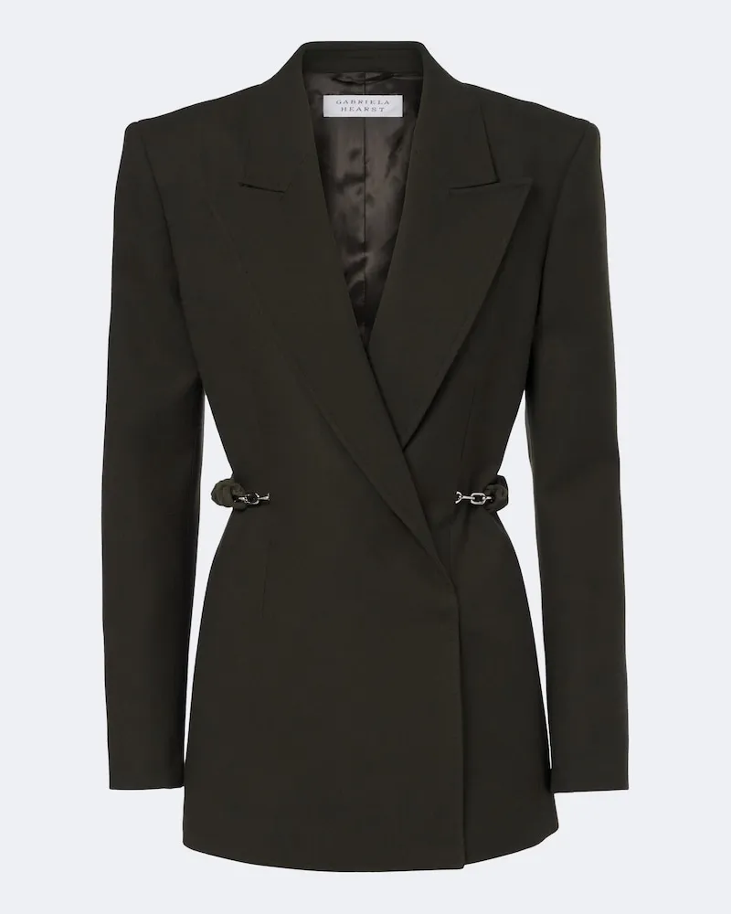Gabriela Hearst Blazer Epona aus Schurwolle Grün