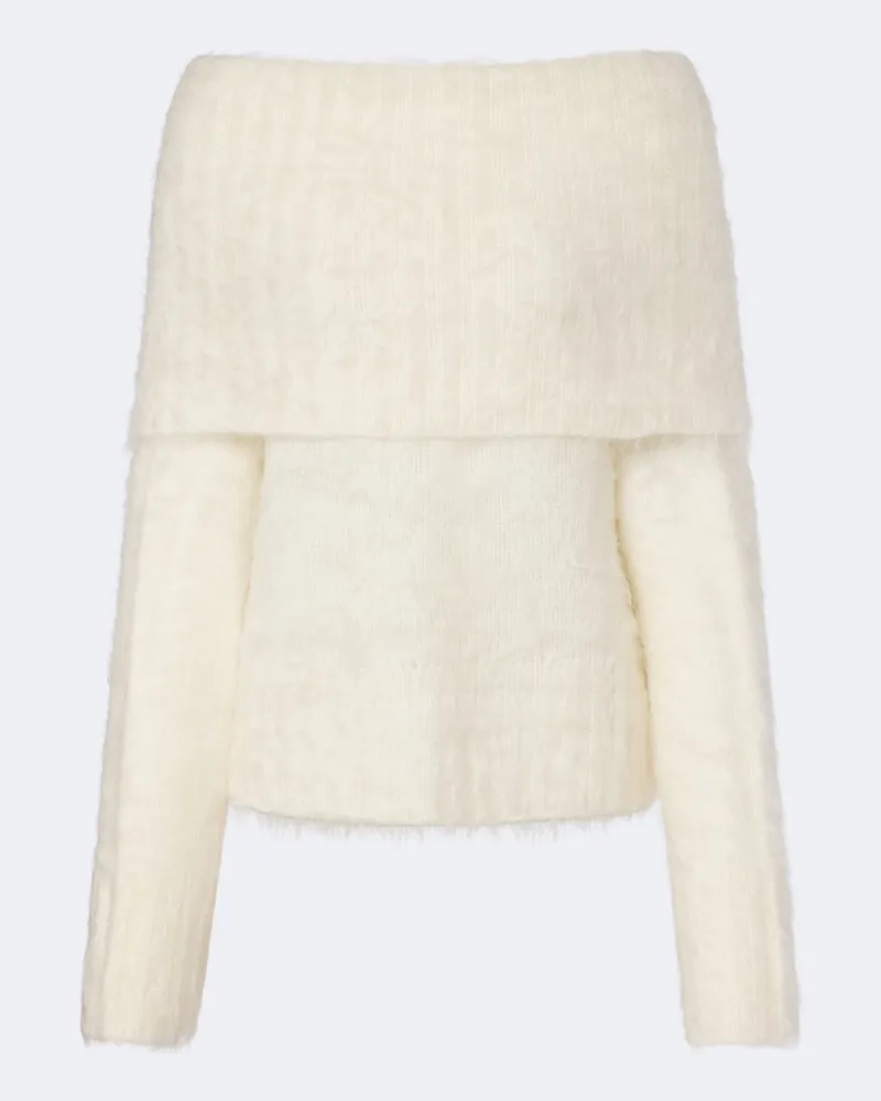 Joseph Pullover Belper aus Kaschmir Weiß