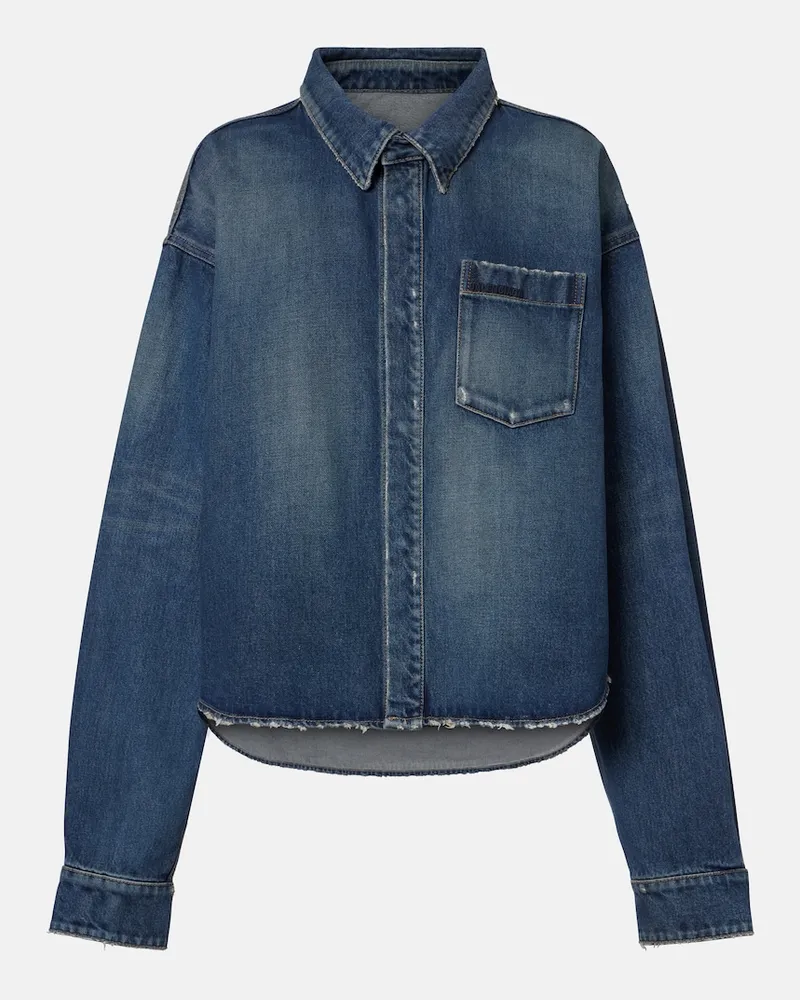 Balenciaga Jeansjacke Blau