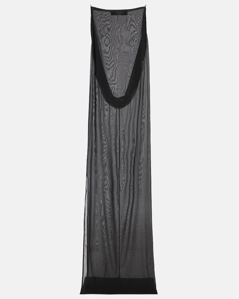 Jacquemus Robe The Ameno aus einem Seidengemisch Schwarz