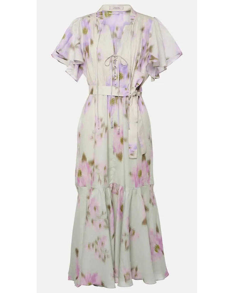 Dorothee Schumacher Midikleid Blooming Volumes aus Baumwolle Multicolor