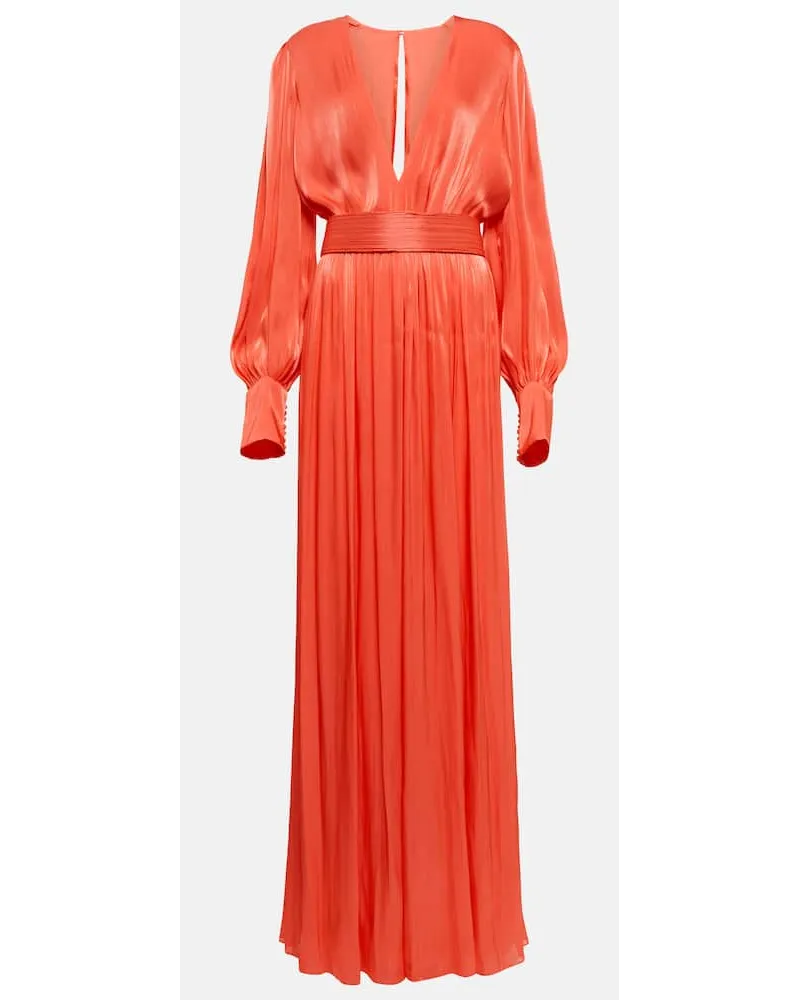 COSTARELLOS Jumpsuit Racine aus Georgette Orange