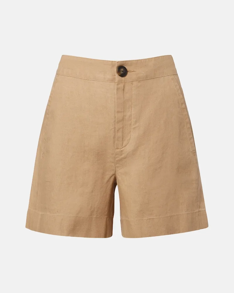 Vince Bermuda-Shorts aus Hanf Beige
