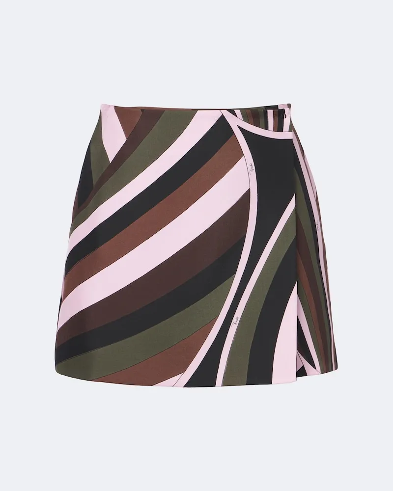 Emilio Pucci Wickelrock Iride aus Seidentwill Multicolor