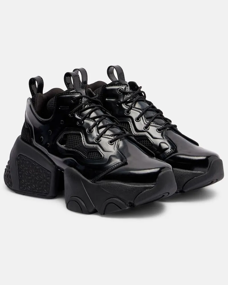 Noir Kei Ninomiya Plateau-Sneakers mit Cut-outs Schwarz