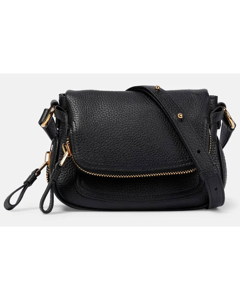 Tom Ford Schultertasche Jennifer Mini aus Leder Schwarz