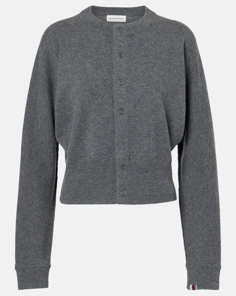 extreme cashmere Cardigan N°257 aus einem Kaschmirgemisch Grau