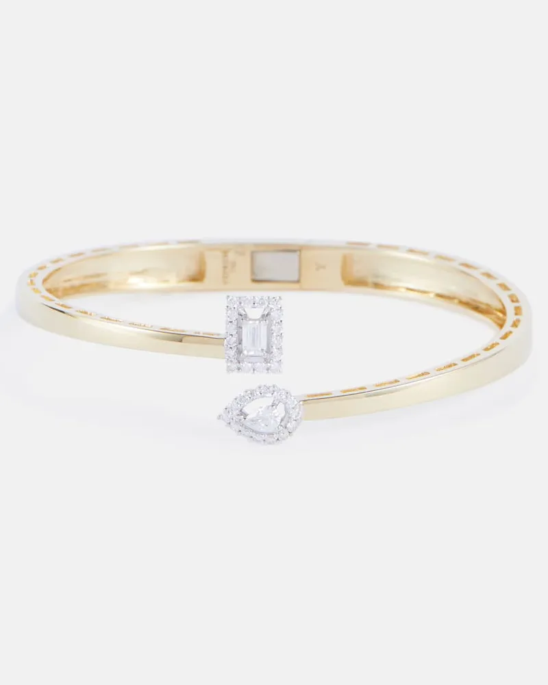 YEPREM Armreif aus 18kt Gelbgold mit Diamanten Gold