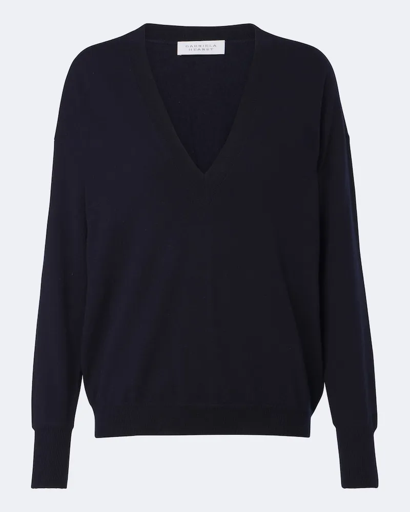 Gabriela Hearst Pullover Linna aus Kaschmir Blau