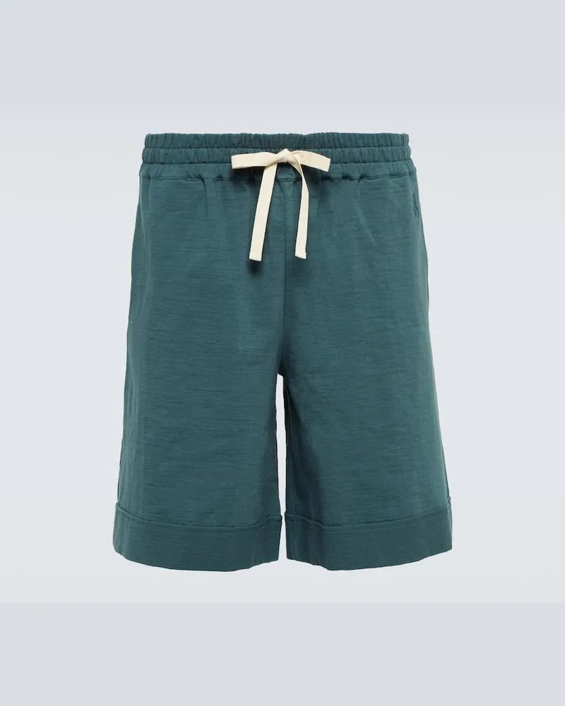 Jil Sander Shorts aus einem Baumwollgemisch Grã¼n