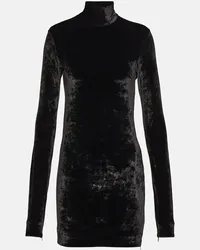 Jil Sander Top aus Samt Schwarz