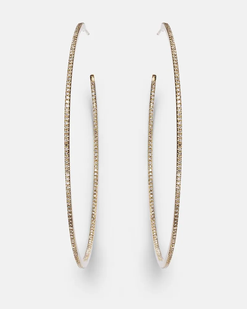 SHAY Ohrringe XL aus 18kt Gelbgold mit Diamanten Gold