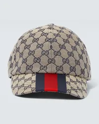 Gucci Baseballcap GG aus Canvas Beige