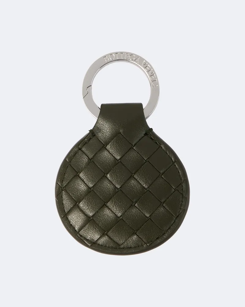 Bottega Veneta Schlüsselanhänger Intrecciato Small Grün