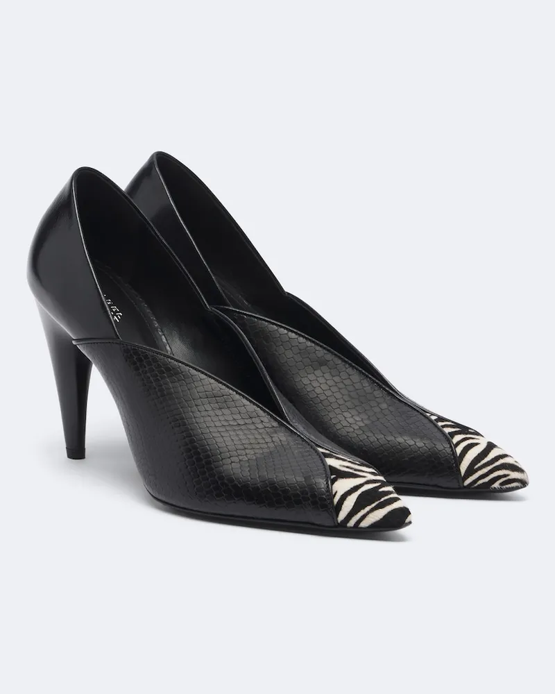 Isabel Marant Pumps Luza aus Leder Schwarz