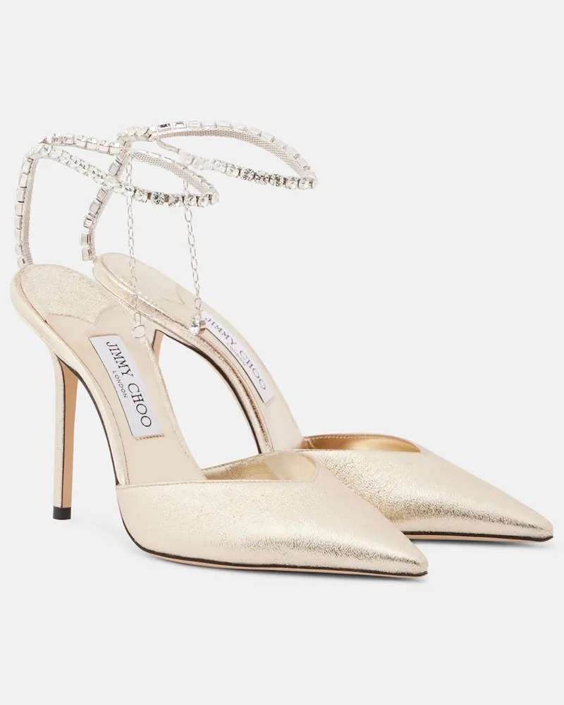Jimmy Choo Verzierte Pumps Saeda Gold