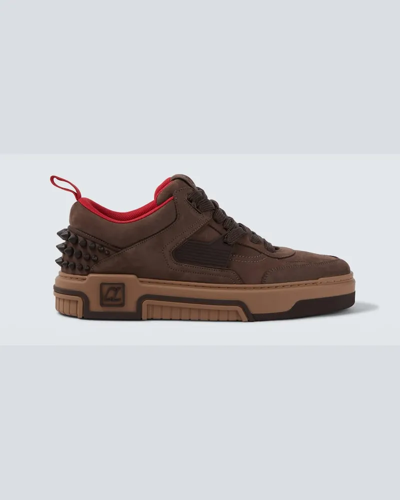 Christian Louboutin Sneakers Astroloubi aus Leder Braun