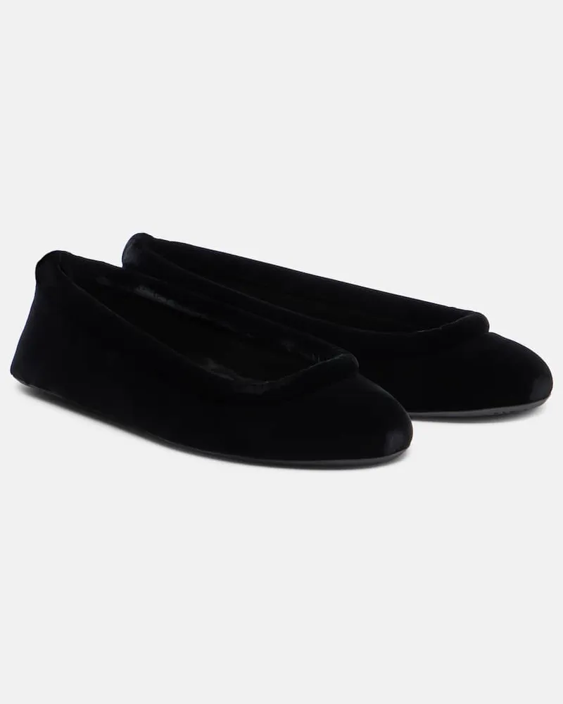 Alaïa Alaïa Ballerinas aus Samt Schwarz