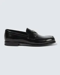 Prada Loafers aus Leder Schwarz